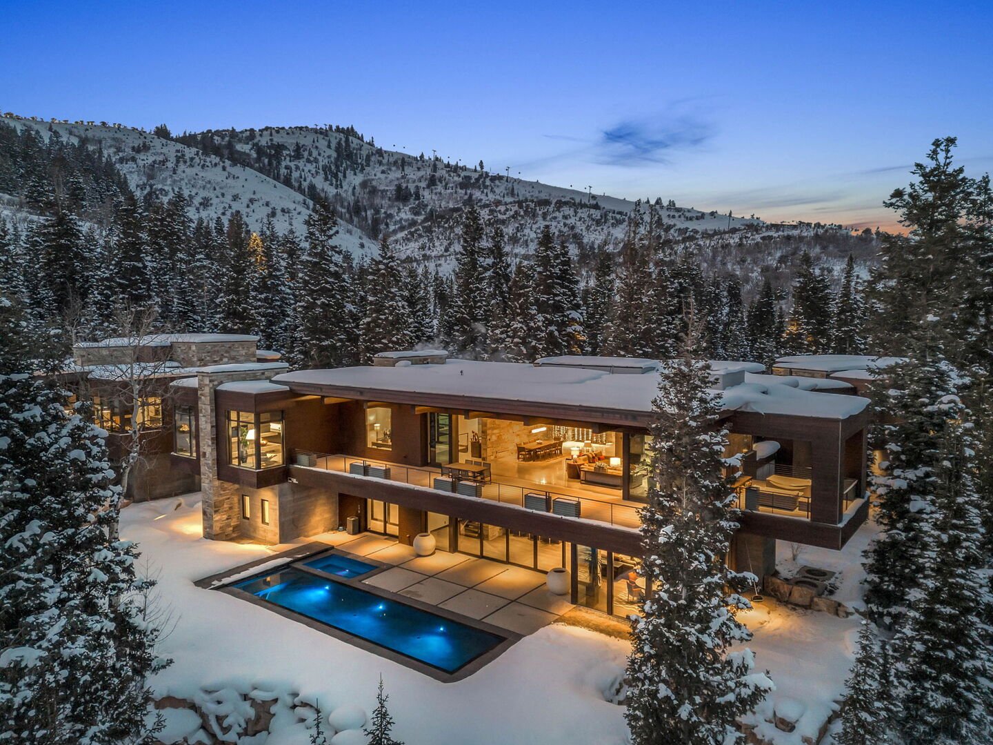 White pine, a ski-in/ski-out luxury vacation rental in Park City by Luxe Haus