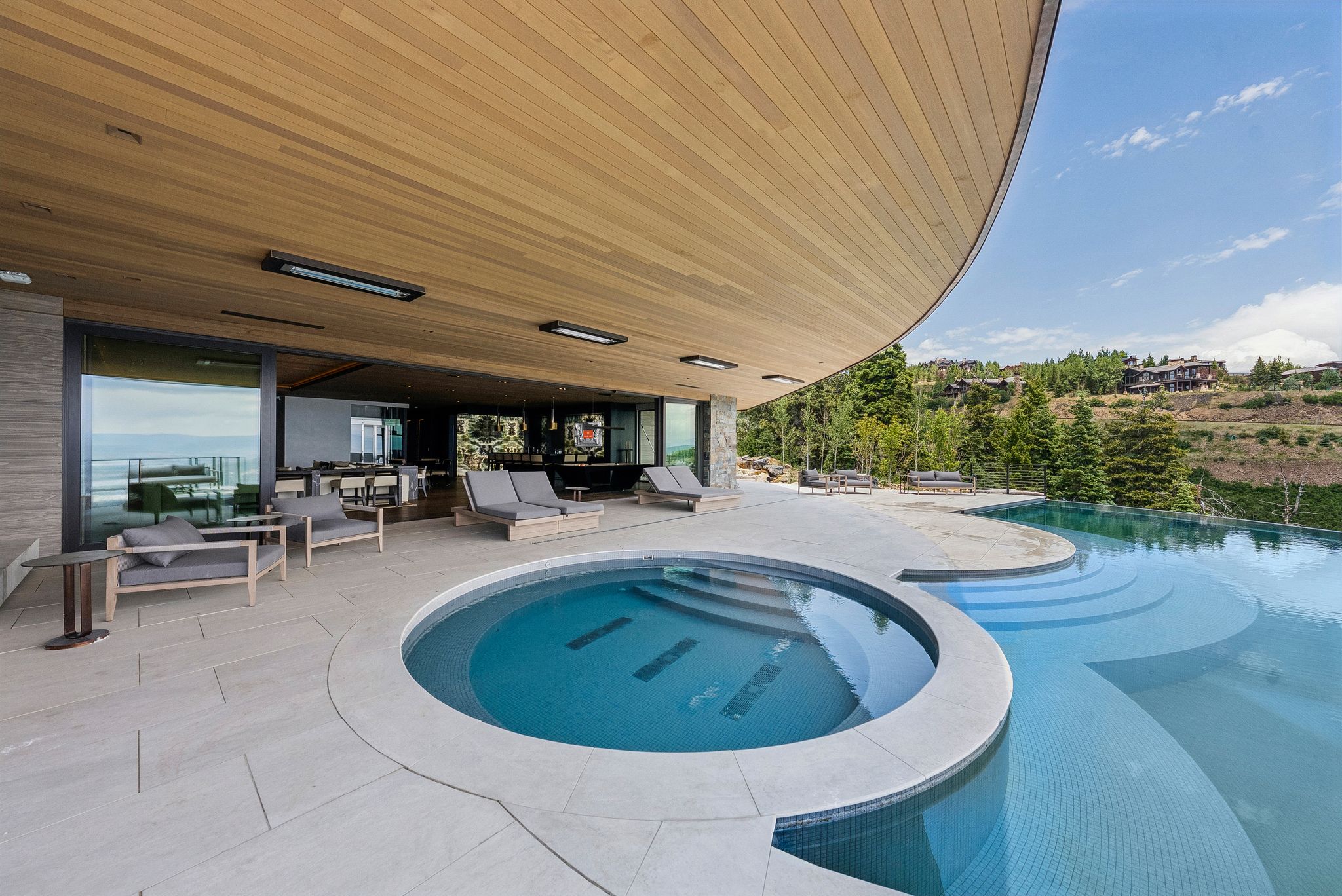 Mountainhead at Deer Valley_135 The stunning pool area at Mountainhead by Luxe Haus