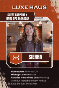 meet sierra, one of the newest team members at luxe haus