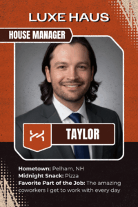 meet tayor, one of the newest team members at luxe haus