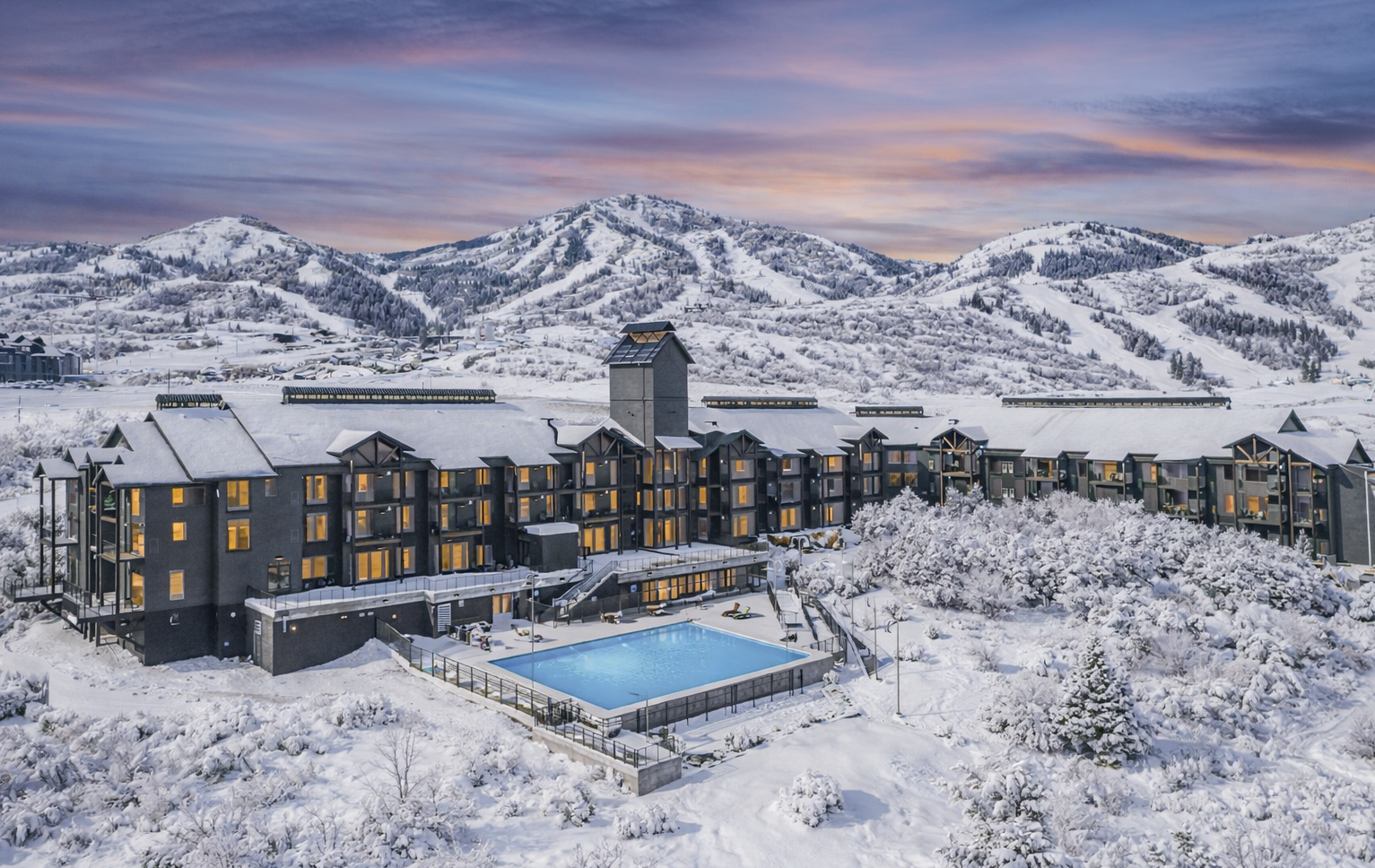 the mason in deer valley east in the snow