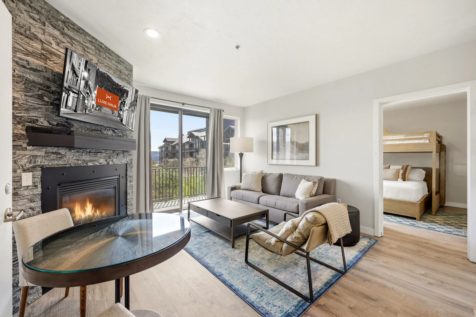 The Mason 2062 in Deer Valley East with mountain views and fireplace