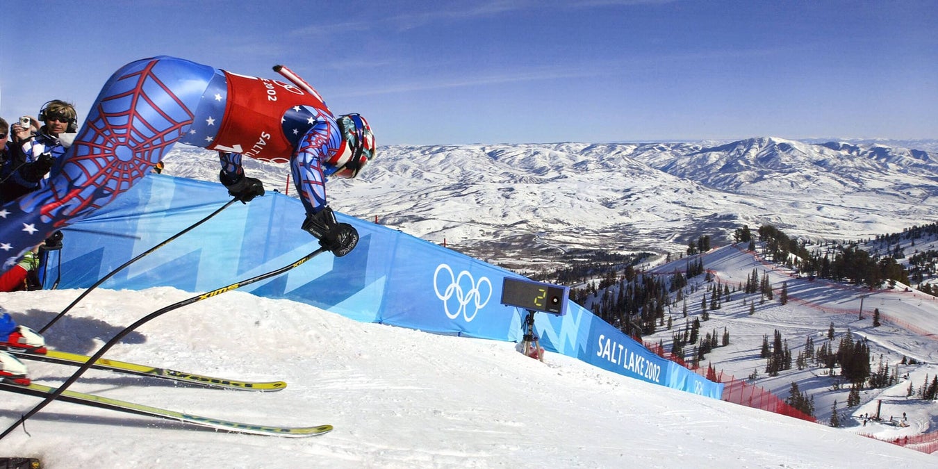 2034 Olympics Olympics in Park City with views of the Wasatch mountains