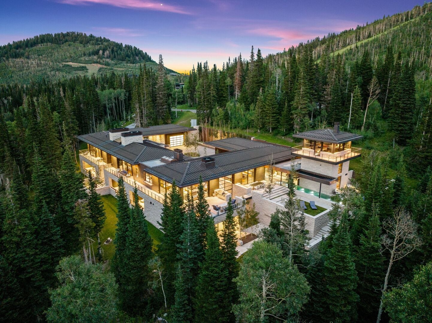 Monitors Rest at The Colony, a designer mansion in Park City