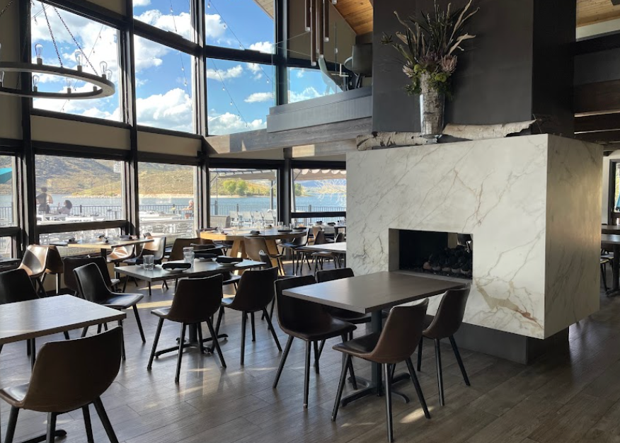 The Lakehouse restaurant at Deer Creek Reservoir in Park City
