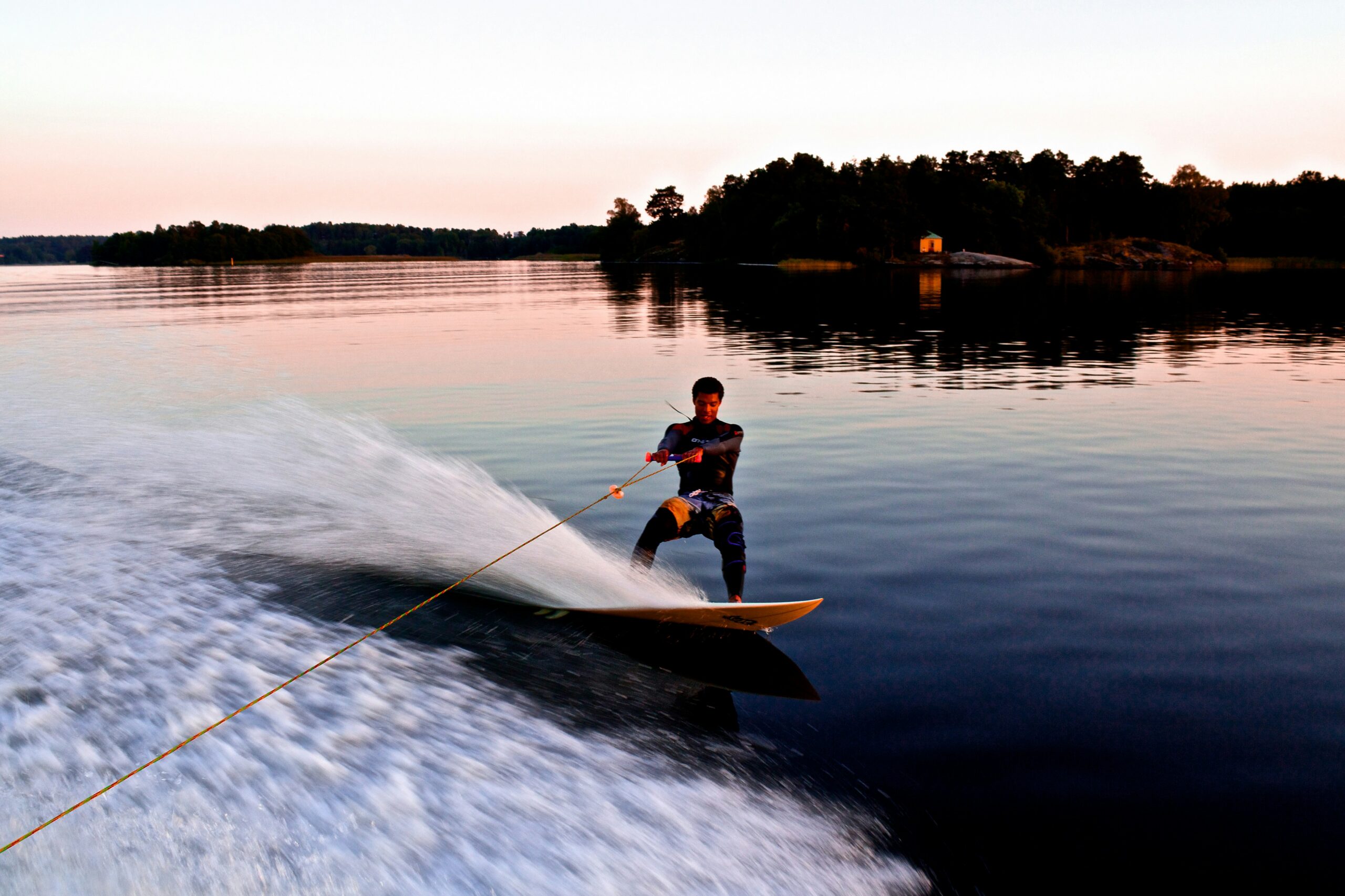 wake surfing on deer creek reservoir
